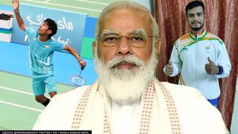 PM dials Paralympics medallists Pramod Bhagat & Manoj Sarkar; lauds duo for splendid win PM Modi congratulates Pramod Bhagat and Manoj Sarkar