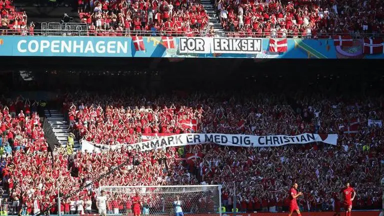 Denmark wants to pay supporters back after Eriksen tribute Christian Eriksen