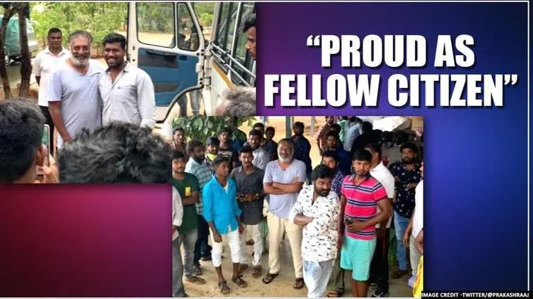 Prakash Raj gets emotional as 31 persons taking shelter at his farm during lockdown leave Prakash Raj gets emotional as 31 persons taking shelter at his farm during lockdown leave
