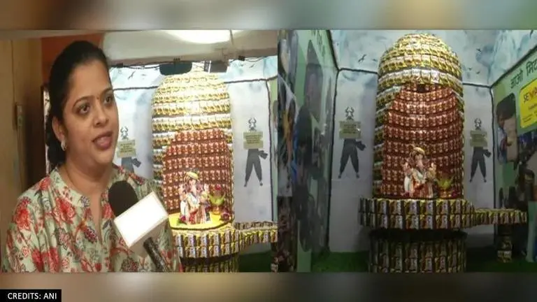Gujarat devotee raises awareness on food wastage; decorates Ganesha idol with food packets Gujarat