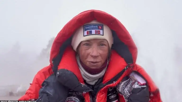 Norwegian woman denies claim of stepping over dying Sherpa during world record K2 climb Kristin at K2 Pakistan