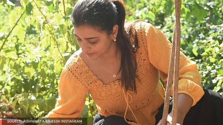 Aishwarya Rajessh accepts 'Green India Challenge', nominates fans to 'continue the chain' Aishwarya Rajessh