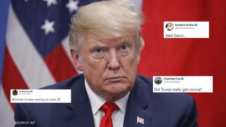 How the NFL, NBA community reacted to Donald Trump testing positive for COVID-19 donald trump covid