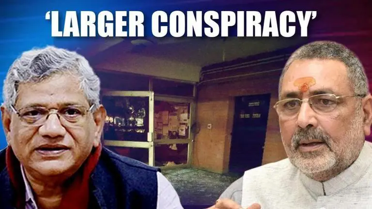 'JNU attack part of BJP's larger conspiracy,' says Yechury after Giriraj Singh blames Left Sitaram Yechury