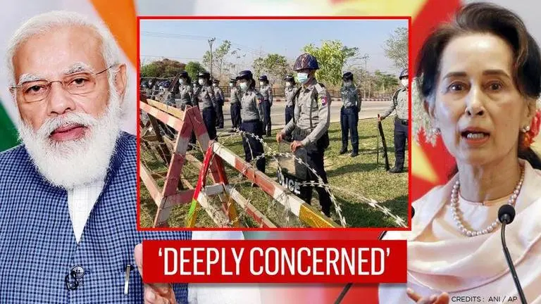 Military coup in Myanmar: India avers ‘rule of law and democratic process must be upheld' Myanmar