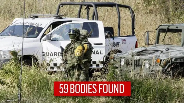 Mexico: Remains of 59 bodies found over a week at a site in 'cartel battleground' Mexiso