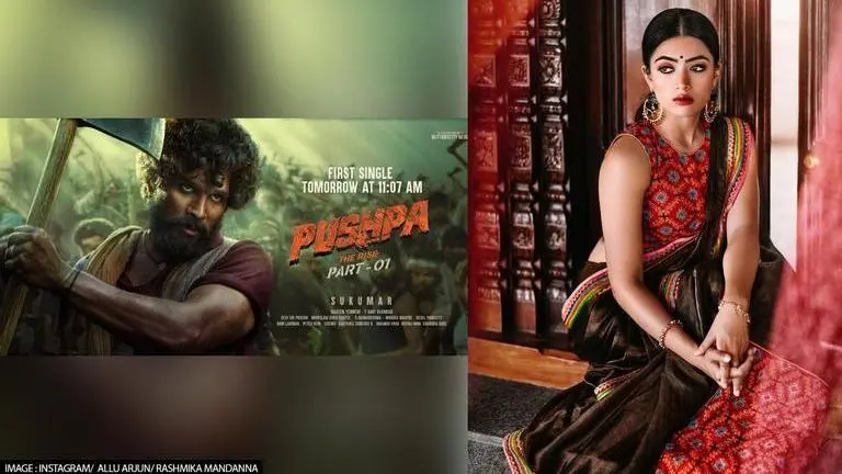 Rashmika Mandanna, Pushpa, Allu Arjun, Rashmika Mandanna first look out