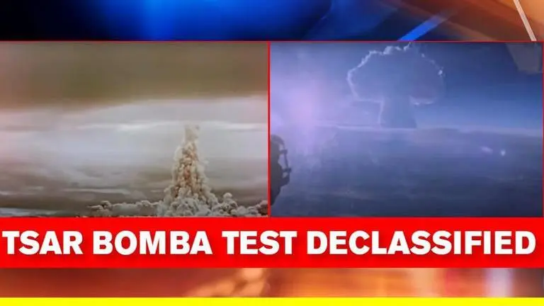 Russia releases never-before-seen footage of Tsar Bomba test, largest explosion in history Russia
