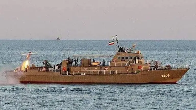 Iranian frigate accidentally opens fire on its own logistical ship Konarak Iranian frigate accidentally fires missiles on its own logistical ship Konarak