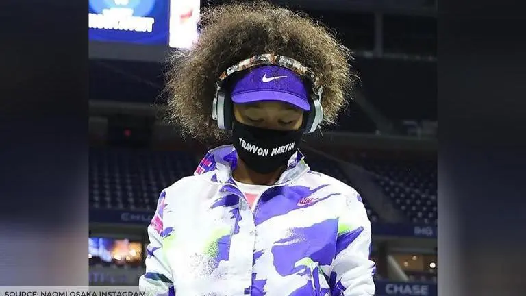 Naomi Osaka extends Black Lives Matter support at US Open 2020 through Trayvon Martin mask Naomi Osaka