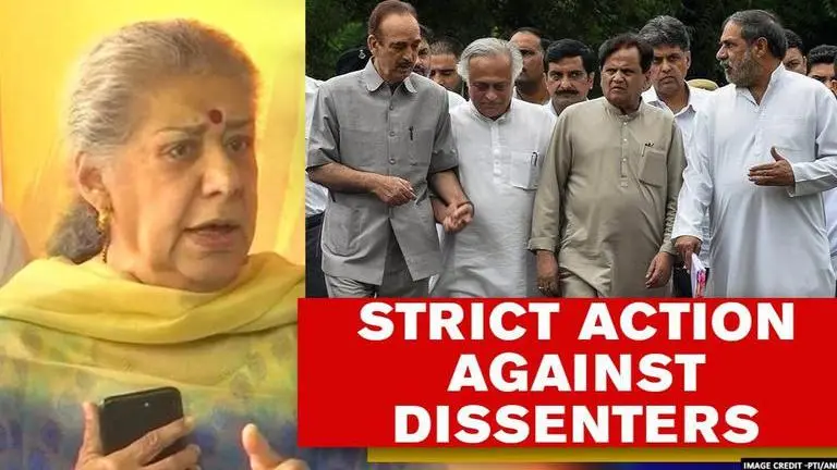 Ambika Soni seeks 'strict action' against 23 dissenters seeking revamp of Congress: Source Congress