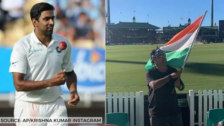 R Ashwin lauds Indian fan Krishna Kumar for public comments on racial abuse at the SCG R Ashwin