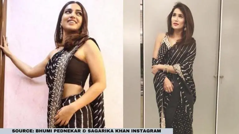Bhumi Pednekar or Sagarika Ghatge Khan: Who wore the black saree better? Bhumi Pednekar