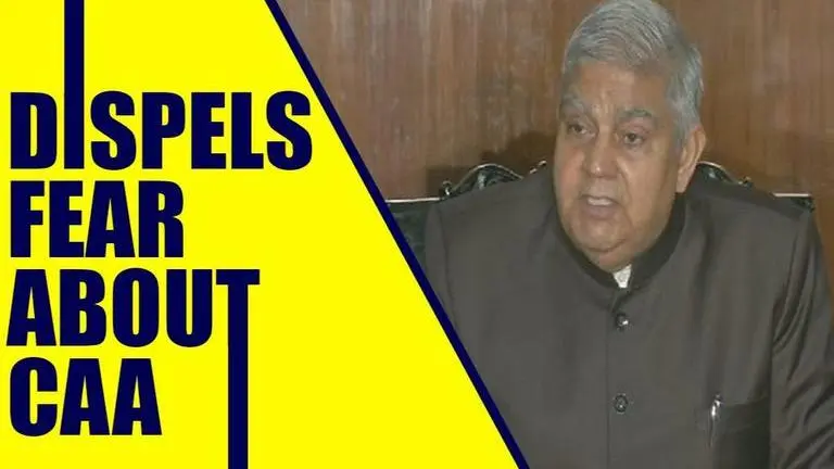 West Bengal Governor Dhankhar reassures people on CAA, appeals for peace and unity West Bengal