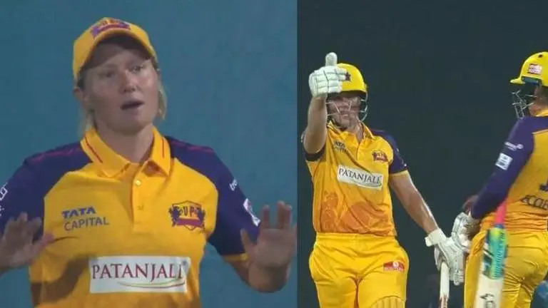 WPL 2023: Healy asks Grace Harris to 'Calm down' in thrilling final over vs GG - WATCH WPL