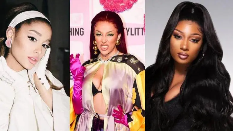 Ariana Grande, Megan Thee Stallion and Doja Cat collaborate for ’34+35′ Remix; Watch ariana grande