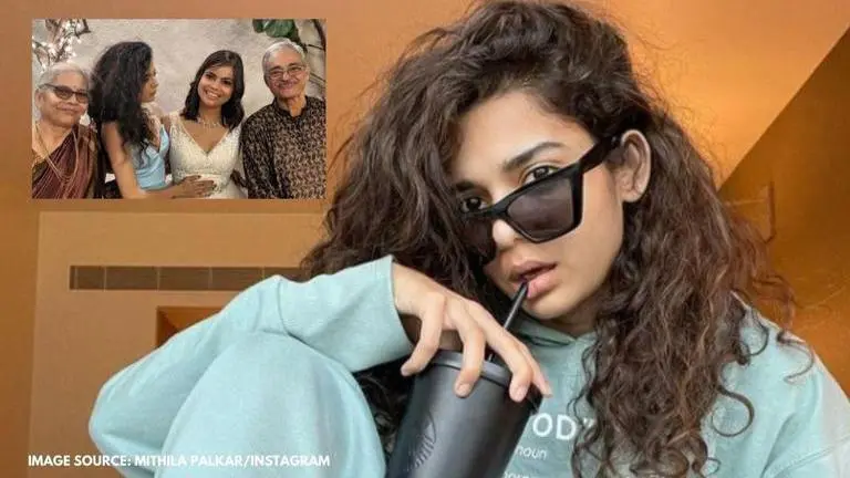 Mithila Palkar shares a family pic for the first time on Instagram, fans send virtual love Mithila Palkar pic
