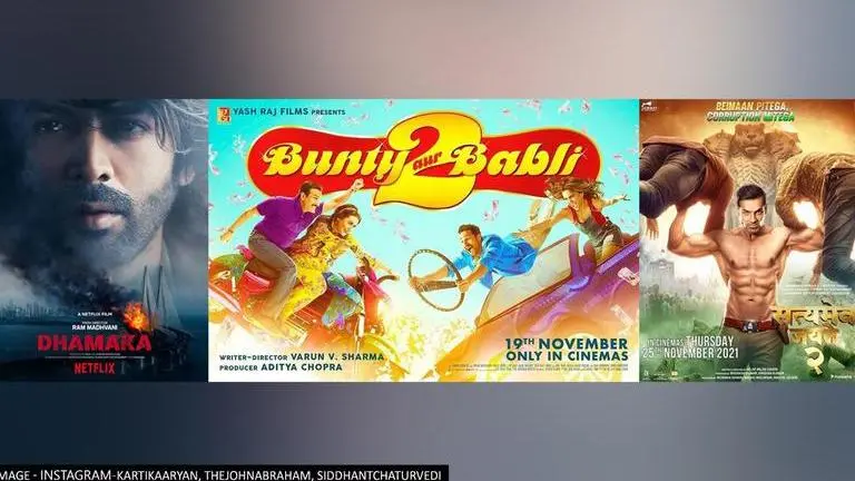 From 'Bunty Aur Babli 2' to 'Dhamaka,' gripping trailers released in Oct Bunty Aur Babli 2, Dhamaka, Trailer trail, Trailers in October