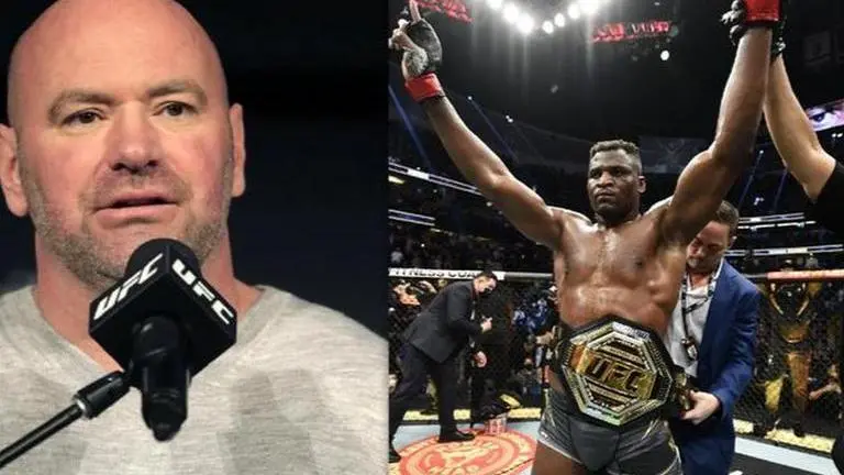Why didn't Dana White present heavyweight belt to Francis Ngannou at UFC 270? Dana White