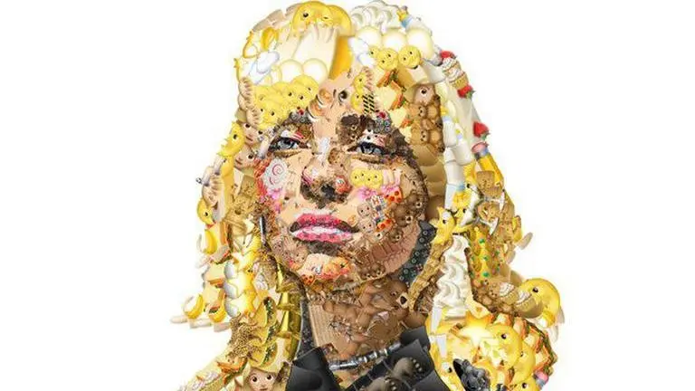 Billie Eilish's digital portrait made entirely of emoticons up for auction as NFT Made entirely out of emoticons, Billie Eilish digital artwork under auction |Read
