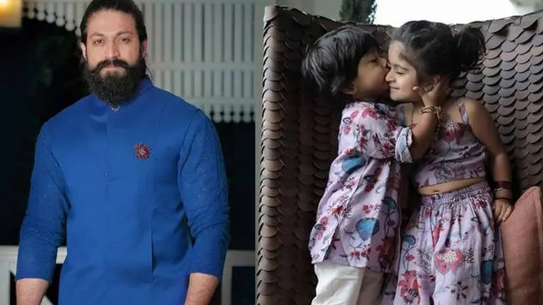 'KGF' star Yash shares adorable pictures of his kids; calls them his 'happiness' KGF