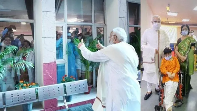 On PM Modi's visit to RML hospital, specially-abled beneficiary sings Aye Mere Watan PM Narendra Modi, beneficiary