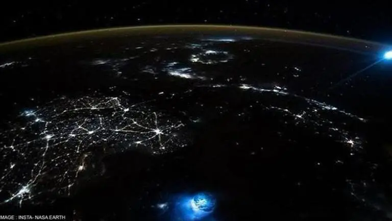 NASA shares picture containing blue blobs taken from ISS, netizen call it 'perfection' NASA