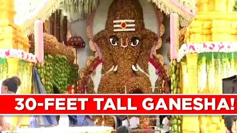 Ganesha idol made of 9000 coconuts, Bengaluru temple goes eco-friendly Ganesha