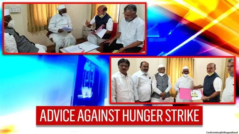 Maha BJP leaders meet Anna Hazare, urge him not to go on hunger strike over farm laws Maharashtra