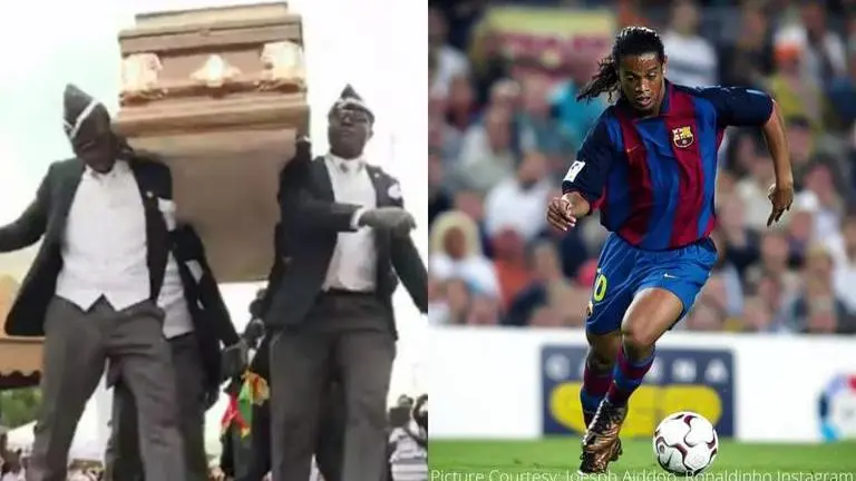 Coffin Dance pallbearer and Barcelona fan would like to carry Ronaldinho 'to his grave' Coffin Dance