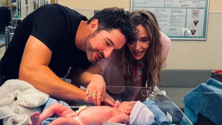 Tom Ellis and wife Meaghan Oppenheimer welcome first baby together via surrogacy Tom Ellis