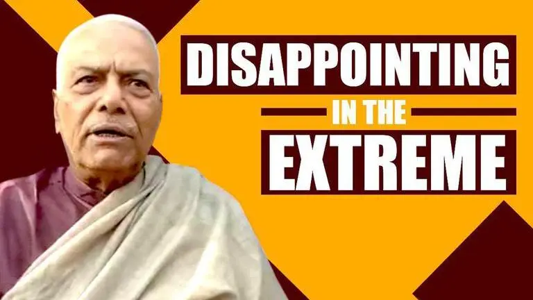 FM's remarks on economy disappointing in extreme: Sinha Yashwant Sinha