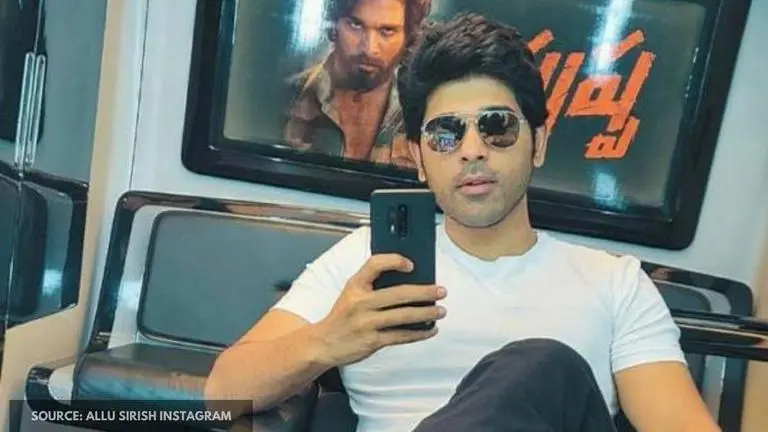 Allu Arjun's brother Allu Sirish gives fans a sneak-peek into 'Pushpa' vanity van allu arjun