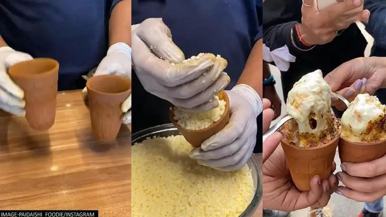 Viral Video of street vendor serving Kulhad Momos leaves netizens divided; WATCH Delhi