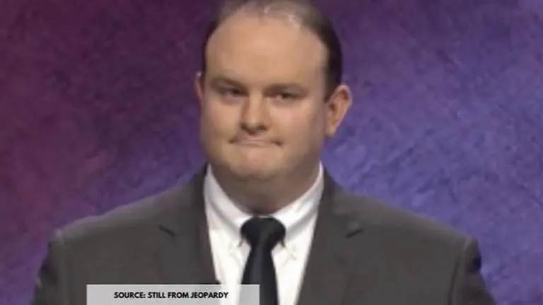 'Jeopardy' contestant Kelly Donohue faces backlash after he uses 'racist' hand gesture Source: Still From Jeopardy