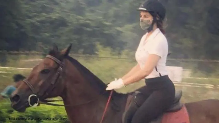 Jacqueline Fernandez enjoys a horse ride at Amateur Riders' Club; talks about consistency Jacqueline Fernandez