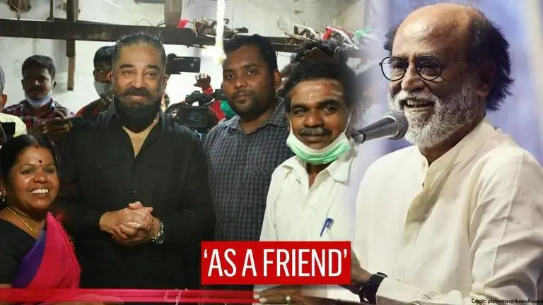 'As a friend, I'll definitely seek his support': Kamal Haasan to meet Rajinikanth soon Kamal Haasan