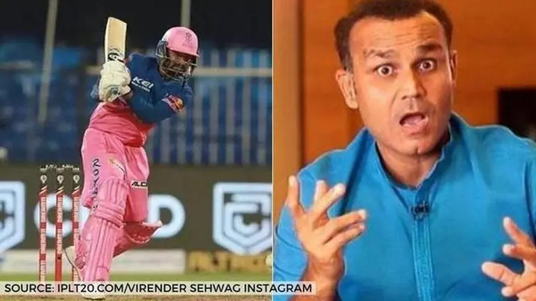 Virender Sehwag refers to Rahul Tewatia with popular Hindi film character; watch video Virender Sehwag