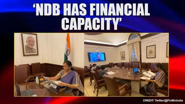 'NDB should enhance emergency facility to USD 10 bn to fight Coronavirus': FM Sitharaman COVID-19