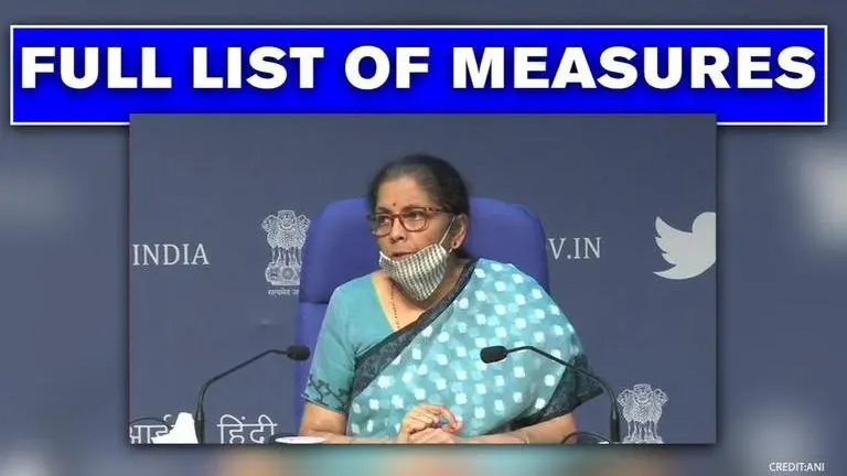 FM Nirmala unveils India's Rs 20 lakh crore package: FULL list of first 15 measures here Finance Minister