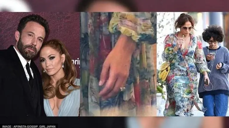 Are Jennifer Lopez & Ben Affleck engaged? Diamond ring on JLo's finger sparks speculations Jennifer Lopez, Ben Affleck, Jennifer Lopez-Ben Affleck engaged?, Jennifer Lopez wears diamond ring