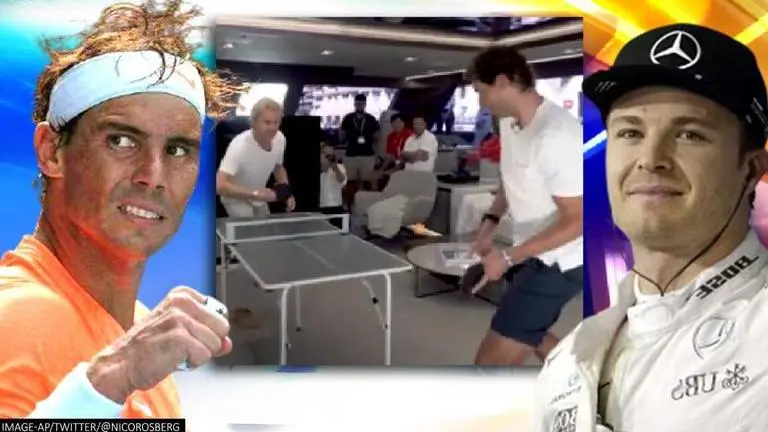 Rafael Nadal, Nico Rosberg, Rafael Nadal injury, Rafael Nadal ATP Ranking, Nico Rosberg plays table tennis, Nadal plays ping pong