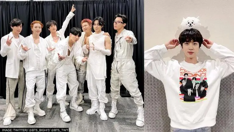 BTS' Jin gets emotional after ARMY's birthday surprise, other members react; Watch BTS