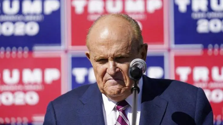 A rusty Giuliani returns to the courtroom on Trump's behalf A rusty Giuliani returns to the courtroom on Trump's behalf