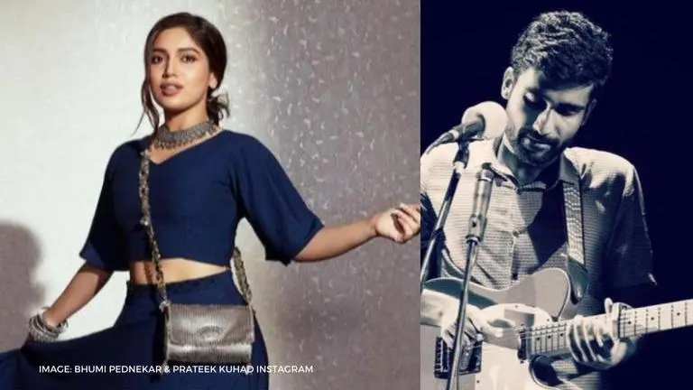 Bhumi Pednekar enjoys a scenic mountainside view with Prateek Kuhad songs Bhumi Pednekar