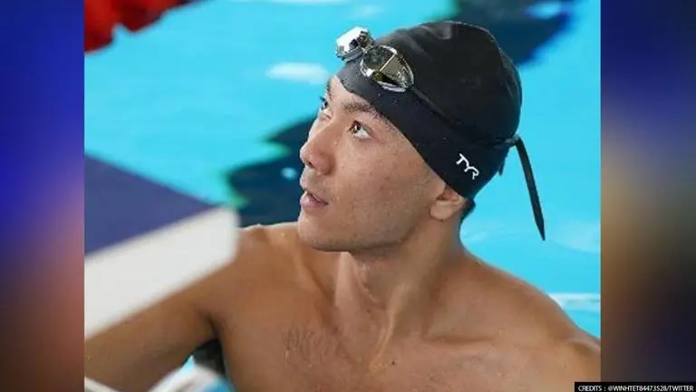 Myanmar swimmer ditches Olympic dream in protest against Military's 'murderous regime' Credit: Win Htet Oo/Twitter