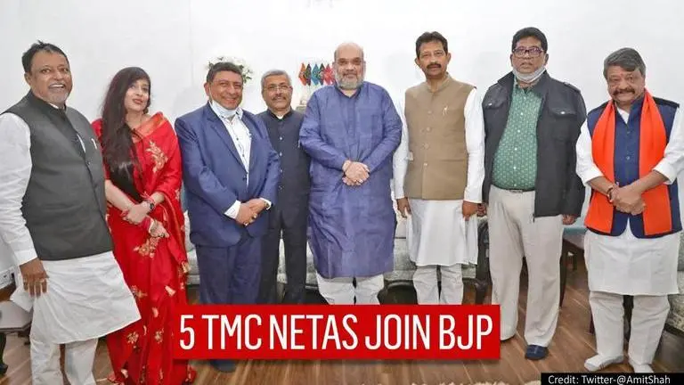 5 ex-TMC leaders including Rajib Banerjee join BJP in Amit Shah's presence in Delhi TMC