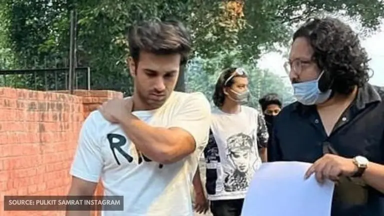 Pulkit Samrat spotted filming 'Suswagatam Khushaamadeed' in Delhi; Isabelle Kaif stars too pulkit samrat