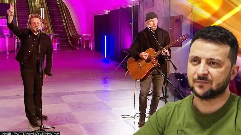 U2 supports Ukraine; band performs in Kyiv after accepting invite by President Zelenskyy U2