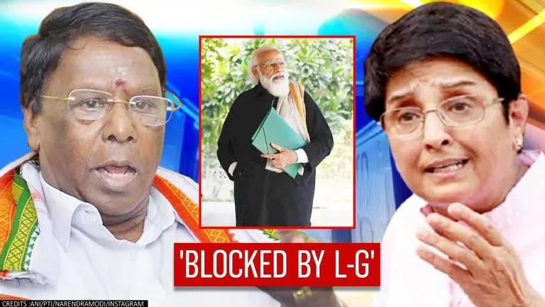 Puducherry CM diverts to L-G Bedi on not conducting polls after PM exposes Congress Modi